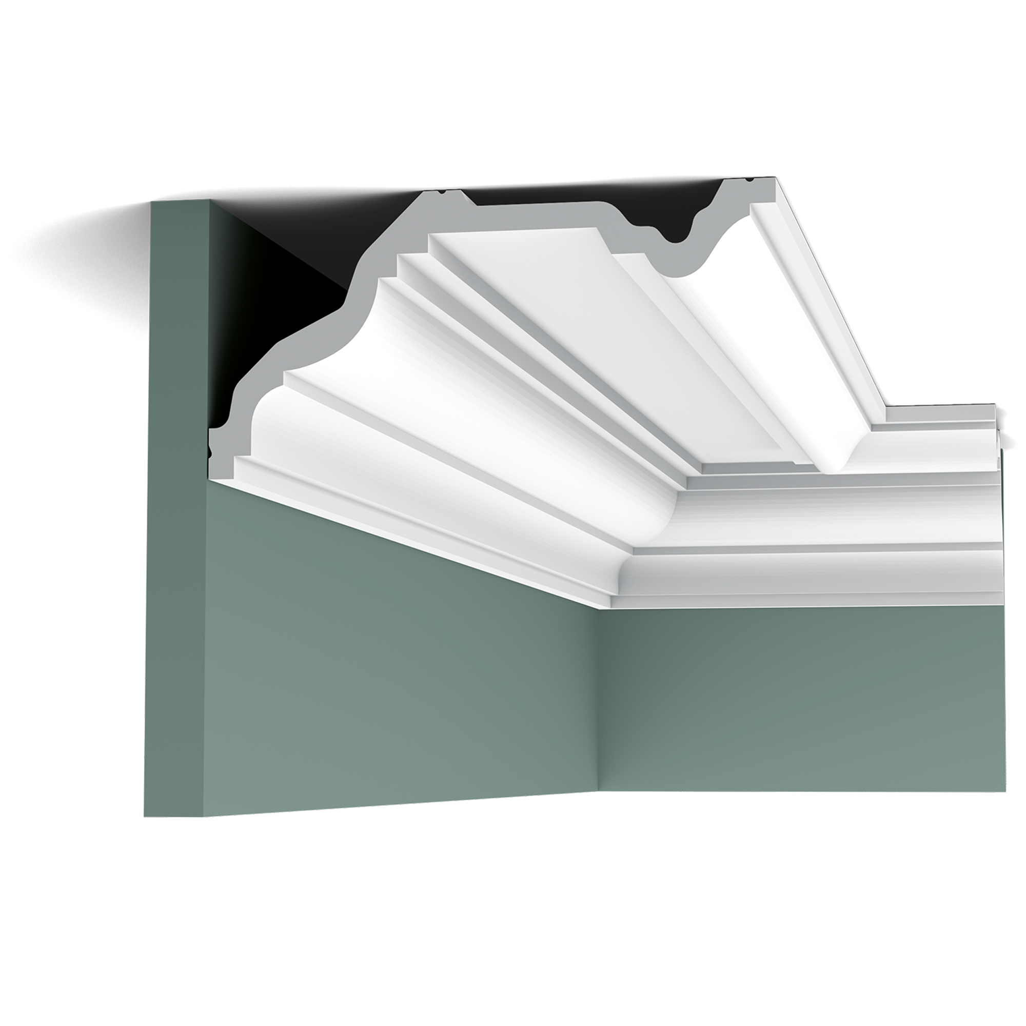 C332 карниз полиуретан 200 x 11,4 x 23