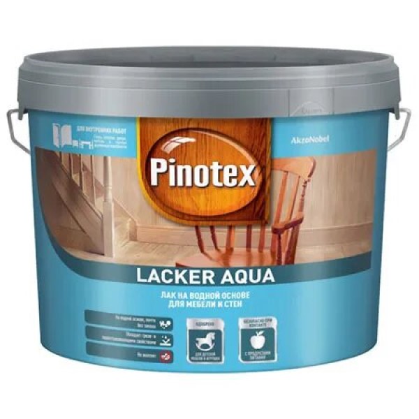 PINOTEX Лак Lacker Aqua 10 мат на вод. основе 9л