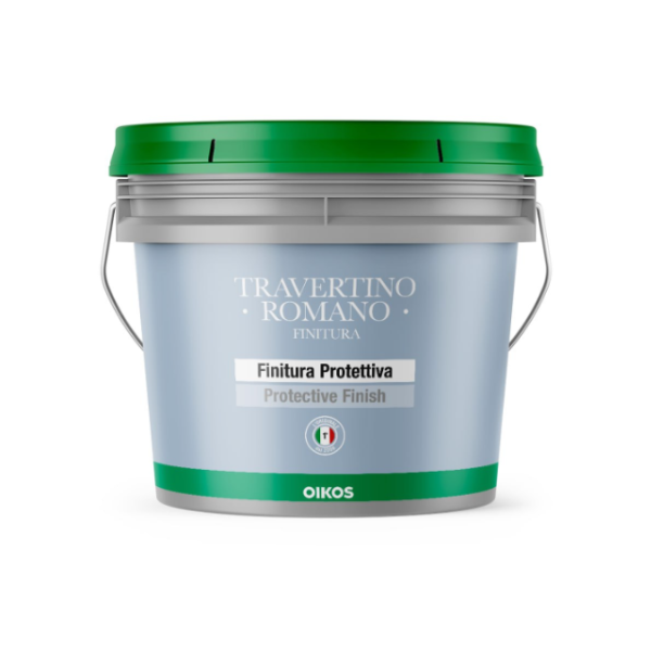 OIKOS Декоративная штукатурка TRAVERTINO ROMANO FINIT. 1 L 