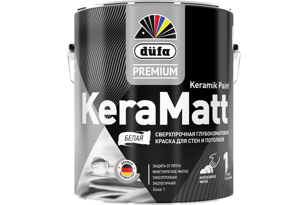 "DufaPremium" ВД краска KeraMatt  база1  0,9л