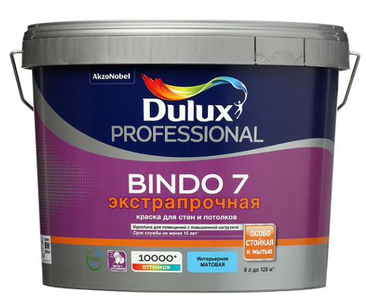 DULUX Краска Dulux Professional BINDO 7 матовая BW 9л