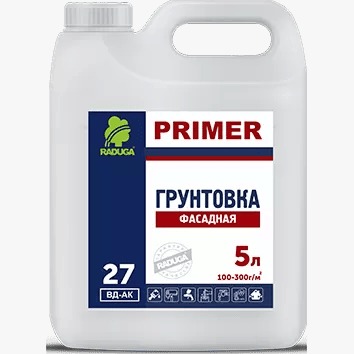 Грунтовка укрепляющая "Радуга-27" акриловая 5 л