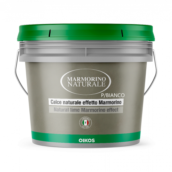 OIKOS Декоративная штукатурка MARM.NAT.BIANCO 5 KG