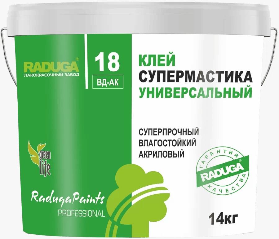 Клей "Супермастика" "Радуга-18" акриловый 14 кг
