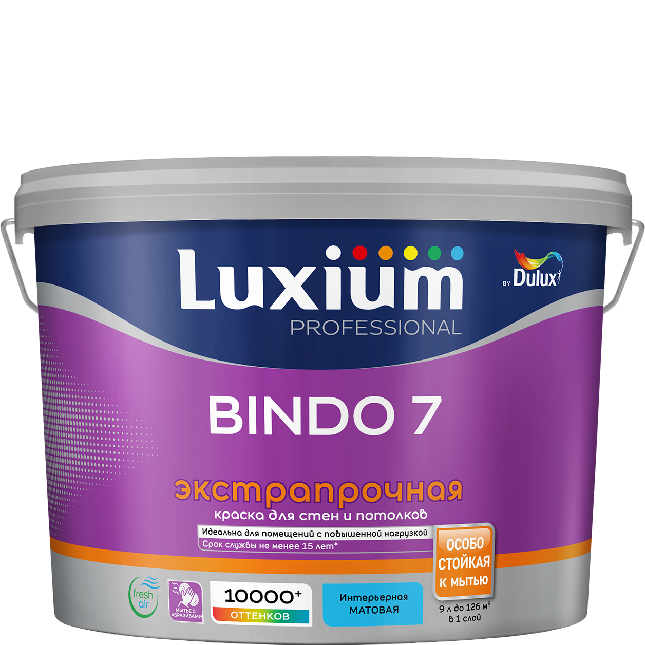 DULUX Краска Luxium  Bindo 7 мт BW 9л