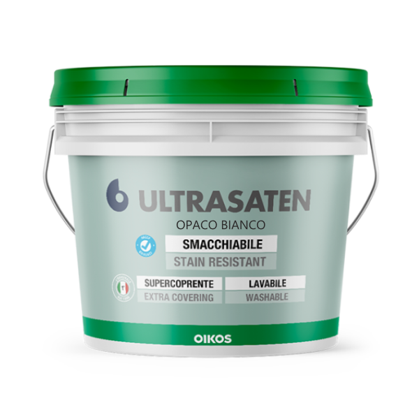 OIKOS Краска ULTRASATEN OPACO BIANCO LT.10