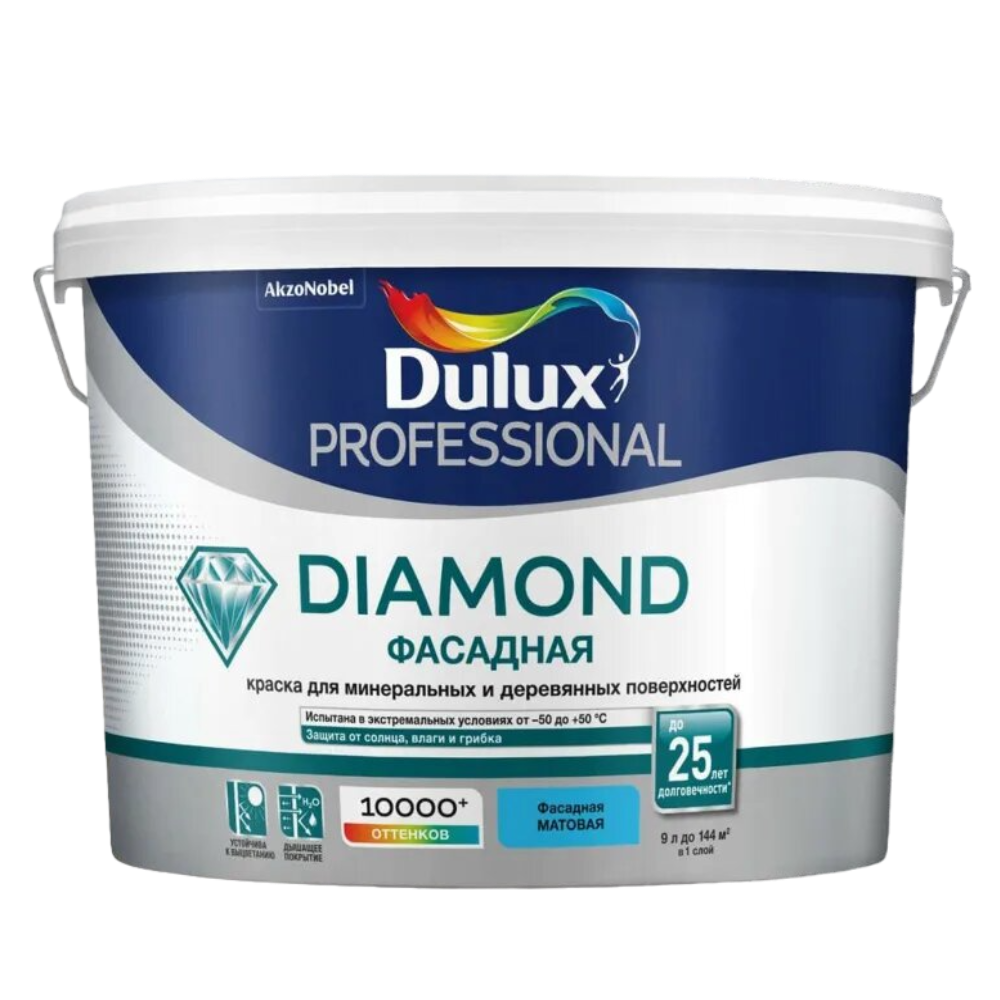 DULUX Краска Dulux TRADE Фасадная гладкая bs BC    9