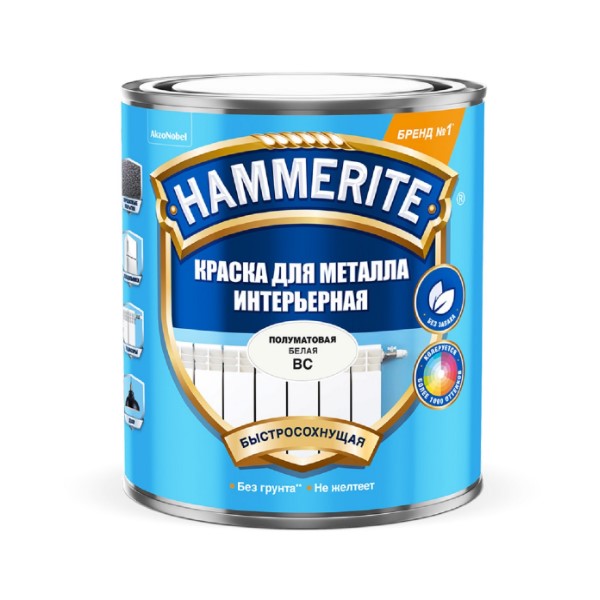HMR Краска HAMMER д/мет интерьерная BC 0,9л