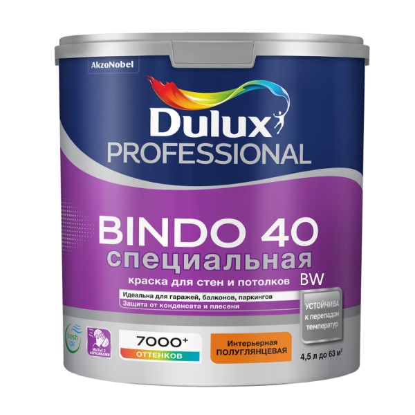 DULUX Краска Dulux Professional BINDO 40 полуглянцевая BW 4,5л