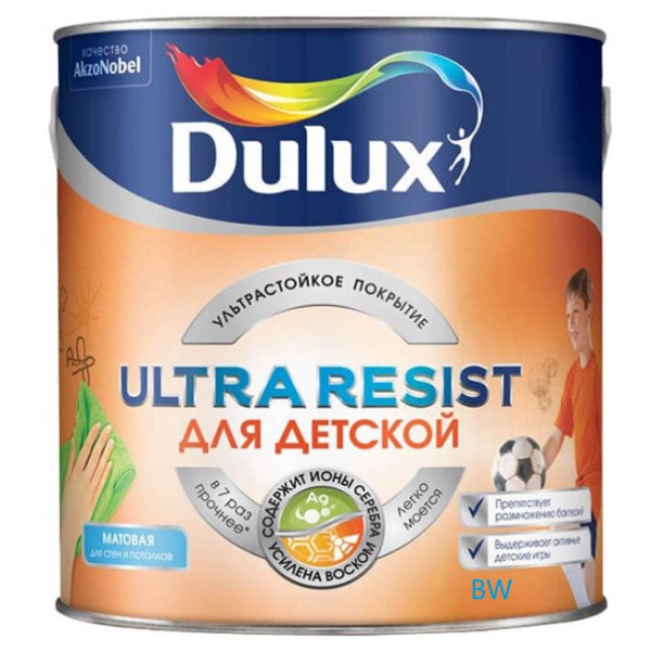 DULUX Краска Dulux Ultra Resist Для Детской мат BW 5л
